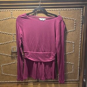 Boden Fuchsia Long Sleeve Top